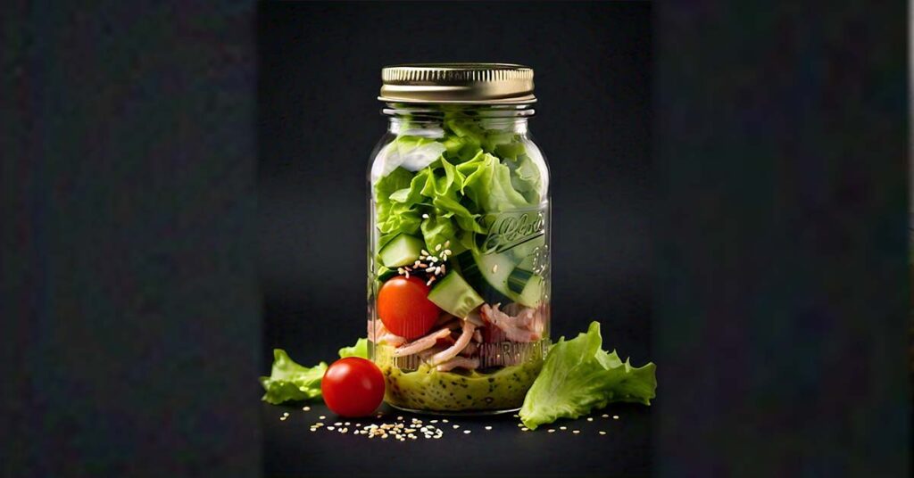 Mason jar salads are not only healthy but also visually appealing.