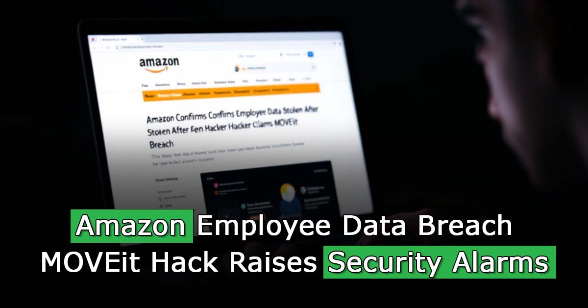 Amazon employee data breach raises cybersecurity concerns following MOVEit hack.